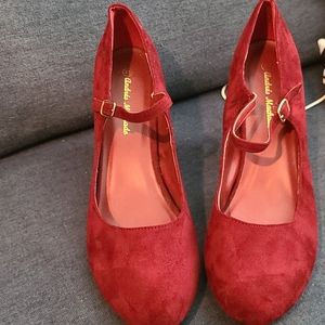 Final price drop Andres M Mary Jane burgundy US 13